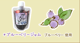 ブルーベリージャム　ブルーベリー使用